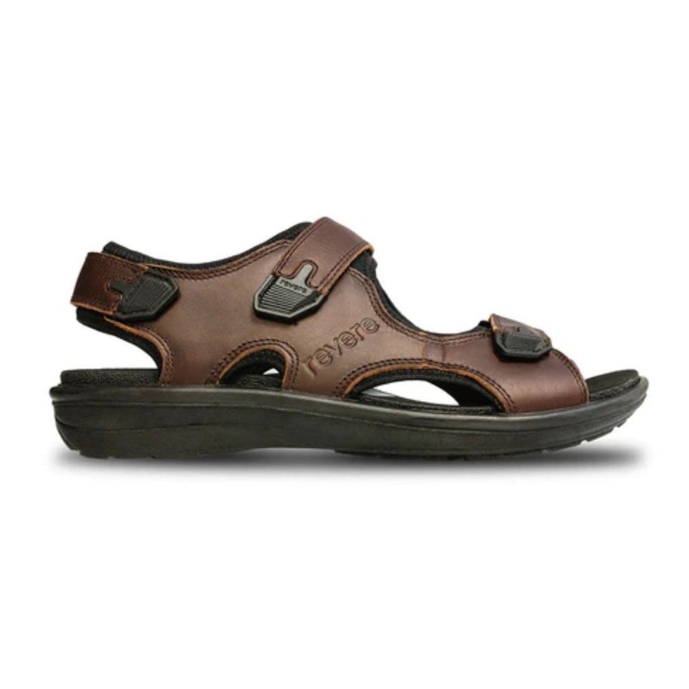 REVERE mens sandal with built in orthotics